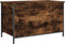 vidaXL - Opbergbankje - 80x42,5x50 - cm - bewerkt - hout - gerookt - eikenkleurig