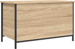 vidaXL - Opbergbankje - 80x42,5x50 - cm - bewerkt - hout - sonoma - eikenkleurig