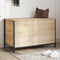 vidaXL - Opbergbankje - 80x42,5x50 - cm - bewerkt - hout - sonoma - eikenkleurig