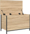 vidaXL - Opbergbankje - 80x42,5x50 - cm - bewerkt - hout - sonoma - eikenkleurig