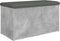 vidaXL - Opbergbankje - 82x42x45 - cm - bewerkt - hout - betongrijs