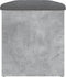 vidaXL - Opbergbankje - 82x42x45 - cm - bewerkt - hout - betongrijs
