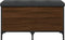 vidaXL - Opbergbankje - 82x42x45 - cm - bewerkt - hout - bruin - eikenkleur