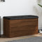 vidaXL - Opbergbankje - 82x42x45 - cm - bewerkt - hout - bruin - eikenkleur