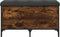 vidaXL - Opbergbankje - 82x42x45 - cm - bewerkt - hout - gerookt - eikenkleurig