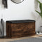 vidaXL - Opbergbankje - 82x42x45 - cm - bewerkt - hout - gerookt - eikenkleurig