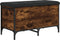 vidaXL - Opbergbankje - 82x42x45 - cm - bewerkt - hout - gerookt - eikenkleurig