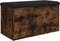 vidaXL - Opbergbankje - 82x42x45 - cm - bewerkt - hout - gerookt - eikenkleurig