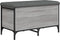 vidaXL - Opbergbankje - 82x42x45 - cm - bewerkt - hout - grijs - sonoma - eikenkleurig