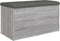 vidaXL - Opbergbankje - 82x42x45 - cm - bewerkt - hout - grijs - sonoma - eikenkleurig