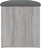 vidaXL - Opbergbankje - 82x42x45 - cm - bewerkt - hout - grijs - sonoma - eikenkleurig