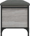 vidaXL - Opbergbankje - 82x42x45 - cm - bewerkt - hout - grijs - sonoma - eikenkleurig