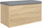 vidaXL - Opbergbankje - 82x42x45 - cm - bewerkt - hout - sonoma - eikenkleurig