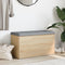 vidaXL - Opbergbankje - 82x42x45 - cm - bewerkt - hout - sonoma - eikenkleurig