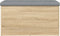 vidaXL - Opbergbankje - 82x42x45 - cm - bewerkt - hout - sonoma - eikenkleurig