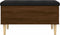 vidaXL - Opbergbankje - 82x42x46 - cm - bewerkt - hout - bruin - eikenkleur