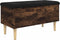vidaXL - Opbergbankje - 82x42x46 - cm - bewerkt - hout - gerookt - eikenkleurig
