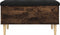 vidaXL - Opbergbankje - 82x42x46 - cm - bewerkt - hout - gerookt - eikenkleurig