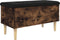 vidaXL - Opbergbankje - 82x42x46 - cm - bewerkt - hout - gerookt - eikenkleurig