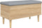 vidaXL - Opbergbankje - 82x42x46 - cm - bewerkt - hout - sonoma - eikenkleurig