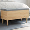vidaXL - Opbergbankje - 82x42x46 - cm - bewerkt - hout - sonoma - eikenkleurig