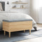 vidaXL - Opbergbankje - 82x42x46 - cm - bewerkt - hout - sonoma - eikenkleurig