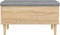 vidaXL - Opbergbankje - 82x42x46 - cm - bewerkt - hout - sonoma - eikenkleurig
