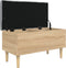 vidaXL - Opbergbankje - 82x42x46 - cm - bewerkt - hout - sonoma - eikenkleurig