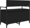 vidaXL - Opbergbankje - 85,5x42x73,5 - cm - bewerkt - hout - zwart