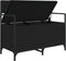 vidaXL - Opbergbankje - 85,5x42x73,5 - cm - bewerkt - hout - zwart