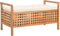 vidaXL - Opbergbankje - 93x49x49 - cm - massief - walnotenhout
