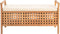 vidaXL - Opbergbankje - 93x49x49 - cm - massief - walnotenhout