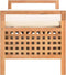 vidaXL - Opbergbankje - 93x49x49 - cm - massief - walnotenhout