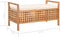 vidaXL - Opbergbankje - 93x49x49 - cm - massief - walnotenhout