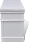 vidaXL - Opbergbankje/halbank - met - kussen, - 2 - lades - en - 3 - kratten