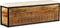 vidaXL - Opbergbankje - met - 3 - lades - 120x30x40 - cm - massief - mangohout