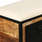 vidaXL - Opbergbankje - met - 3 - lades - 120x30x40 - cm - massief - mangohout