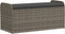 vidaXL - Opbergbankje - met - kussen - 115x51x52 - cm - poly - rattan - grijs