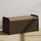 vidaXL - Opbergbankje - met - kussen - 115x51x52 - cm - poly - rattan - bruin
