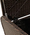 vidaXL - Opbergbankje - met - kussen - 115x51x52 - cm - poly - rattan - bruin