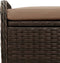vidaXL - Opbergbankje - met - kussen - 115x51x52 - cm - poly - rattan - bruin