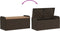 vidaXL - Opbergbankje - met - kussen - 115x51x52 - cm - poly - rattan - bruin