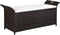 vidaXL - Opbergbankje - met - kussen - 138 - cm - poly - rattan - bruin