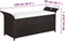 vidaXL - Opbergbankje - met - kussen - 138 - cm - poly - rattan - bruin