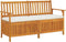 vidaXL - Opbergbankje - met - kussen - 148 - cm - massief - acaciahout