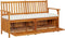 vidaXL - Opbergbankje - met - kussen - 148 - cm - massief - acaciahout