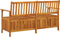 vidaXL - Opbergbankje - met - kussen - 148 - cm - massief - acaciahout