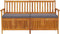 vidaXL - Opbergbankje - met - kussen - 148 - cm - massief - acaciahout