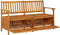 vidaXL - Opbergbankje - met - kussen - 148 - cm - massief - acaciahout