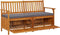 vidaXL - Opbergbankje - met - kussen - 148 - cm - massief - acaciahout